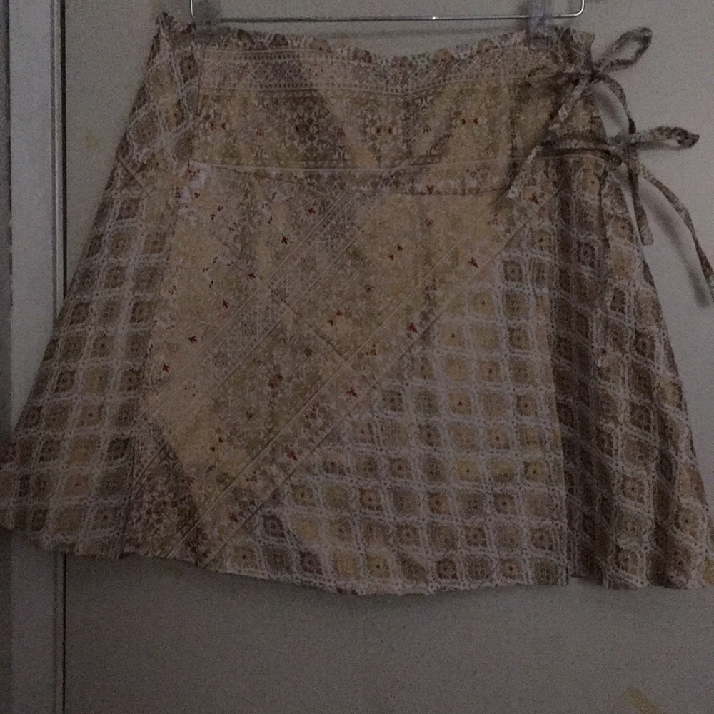 Gold Parisian Wrap Skirt